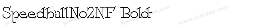 SpeedballNo2NF Bold字体转换